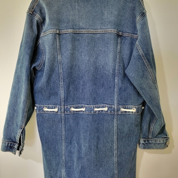 HUDSON Denim Button-Up Dress with Drawstring Waist - Picture 11 of 16